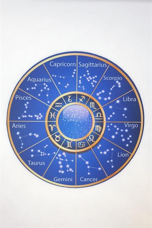Astrolojik Takım Yıldızlar Desenli Mouse Pad