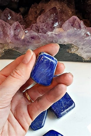 Tamburlanmış Lapis Lazuli Doğal Taş